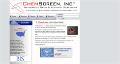 Desktop Screenshot of chemscreen.bisi.com